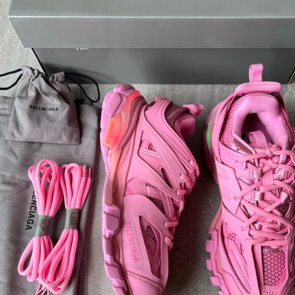 Balenciaga Red LED Track Sneakers Size 7 - Picture 6 of 8